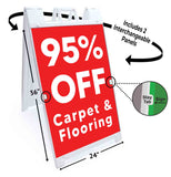 Carpet & Flooring 95% Off A-Frame Signs, Decals, or Panels