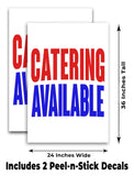 Catering Available A-Frame Signs, Decals, or Panels