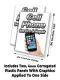 Cell Phone Service Repair A-Frame Signs, Decals, or Panels