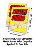 Cheese Curds A-Frame Signs, Decals, or Panels
