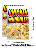 Chicken Noodles A-Frame Signs, Decals, or Panels