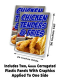 Chicken Tenders & Fries A-Frame Signs, Decals, or Panels