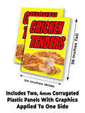 Chicken Tenders A-Frame Signs, Decals, or Panels
