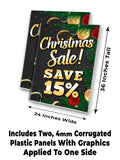 Xmas Sale Save 15% A-Frame Signs, Decals, or Panels
