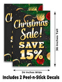 Xmas Sale Save 15% A-Frame Signs, Decals, or Panels