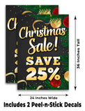 Xmas Sale Save 25% A-Frame Signs, Decals, or Panels