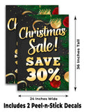 Xmas Sale Save 30% A-Frame Signs, Decals, or Panels