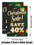 Xmas Sale Save 40% A-Frame Signs, Decals, or Panels