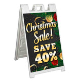 Xmas Sale Save 40% A-Frame Signs, Decals, or Panels