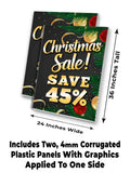 Xmas Sale Save 45% A-Frame Signs, Decals, or Panels