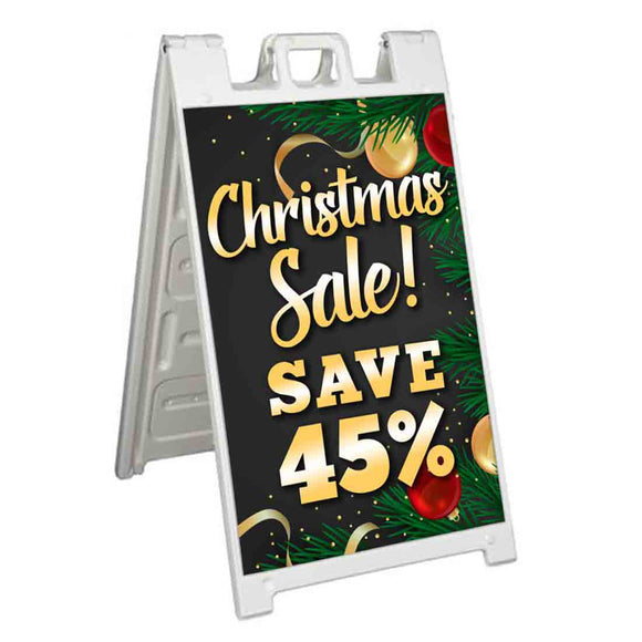 Xmas Sale Save 45% A-Frame Signs, Decals, or Panels