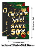 Xmas Sale Save 50% A-Frame Signs, Decals, or Panels
