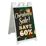 Xmas Sale Save 60% A-Frame Signs, Decals, or Panels