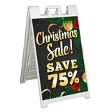 Xmas Sale Save 75% A-Frame Signs, Decals, or Panels
