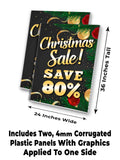Xmas Sale Save 80% A-Frame Signs, Decals, or Panels