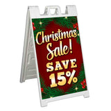 Christmas Sale Save 15% A-Frame Signs, Decals, or Panels