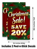 Christmas Sale Save 20% A-Frame Signs, Decals, or Panels