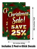 Christmas Sale Save 25% A-Frame Signs, Decals, or Panels