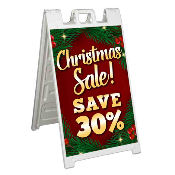 Christmas Sale Save 30% A-Frame Signs, Decals, or Panels