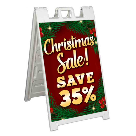 Christmas Sale Save 35% A-Frame Signs, Decals, or Panels