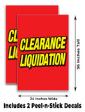Clearance Liquidation A-Frame Signs, Decals, or Panels