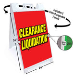 Clearance Liquidation A-Frame Signs, Decals, or Panels