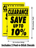 Clearance Save up to 10% A-Frame Signs, Decals, or Panels