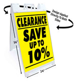 Clearance Save up to 10% A-Frame Signs, Decals, or Panels