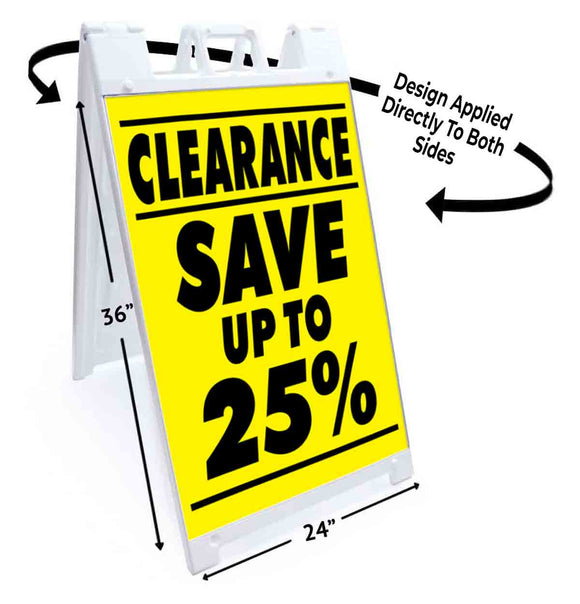 Clearance Save up to 25% A-Frame Signs, Decals, or Panels