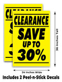 Clearance Save up to 30% A-Frame Signs, Decals, or Panels