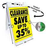 Clearance Save up to 35% A-Frame Signs, Decals, or Panels