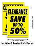 Clearance Save up to 50% A-Frame Signs, Decals, or Panels