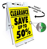 Clearance Save up to 50% A-Frame Signs, Decals, or Panels