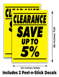 Clearance Save up to 5% A-Frame Signs, Decals, or Panels