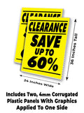 Clearance Save up to 60% A-Frame Signs, Decals, or Panels