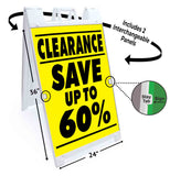Clearance Save up to 60% A-Frame Signs, Decals, or Panels