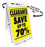 Clearance Save up to 70% A-Frame Signs, Decals, or Panels