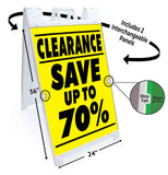 Clearance Save up to 70% A-Frame Signs, Decals, or Panels