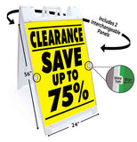 Clearance Save up to 75% A-Frame Signs, Decals, or Panels