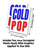 Cold Pop A-Frame Signs, Decals, or Panels
