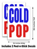 Cold Pop A-Frame Signs, Decals, or Panels