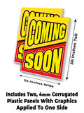 Coming Soon A-Frame Signs, Decals, or Panels