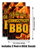 Connecticut BBQ A-Frame Signs, Decals, or Panels