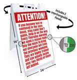 Corn Maze A-Frame Signs, Decals, or Panels