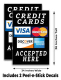 Credit Cards Accepted Here A-Frame Signs, Decals, or Panels