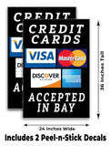 Credit Cards Accepted In Bay A-Frame Signs, Decals, or Panels