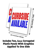 Curbside Available A-Frame Signs, Decals, or Panels
