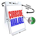 Curbside Available A-Frame Signs, Decals, or Panels