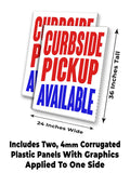 Curbside Pickup A-Frame Signs, Decals, or Panels