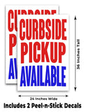Curbside Pickup A-Frame Signs, Decals, or Panels